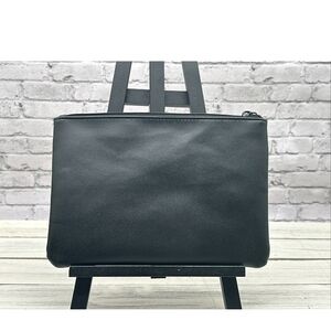 Victorias Secret Black Cosmetic Pouch Zippered Vs Toiletry Bag Womens Travel